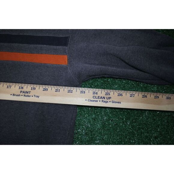 Route 66 Gray Striped Pullover Sweatshirt Large Vintage Style Crewneck - Picture 6 of 7